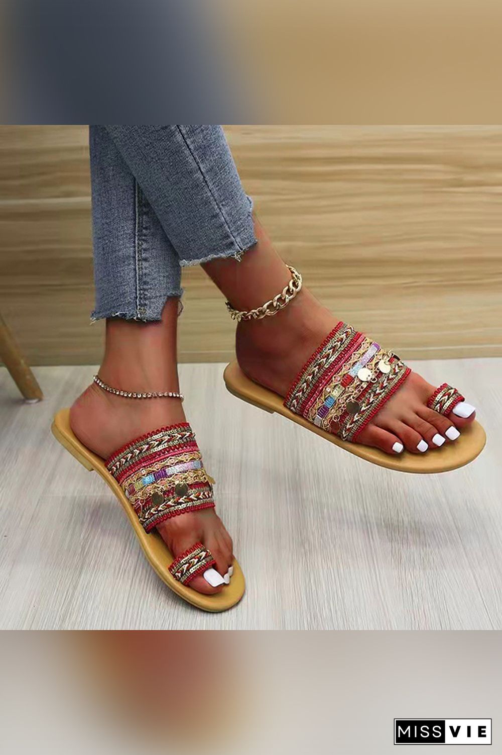 Beach Boho Flat Sandal Wholesale