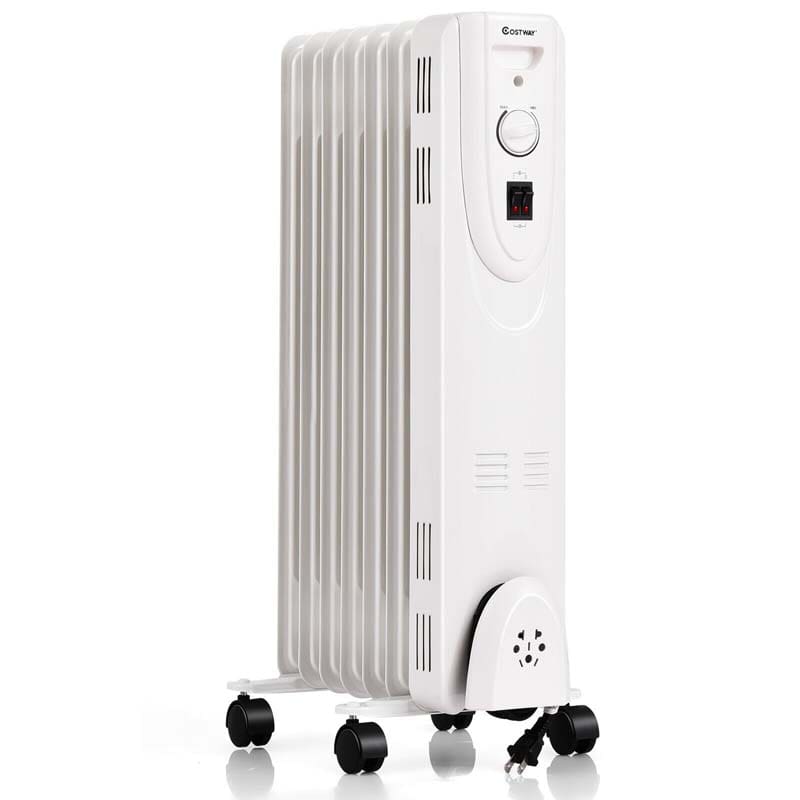 1500W Quiet Oil Filled Space Heater Portable Allergen Free Radiator