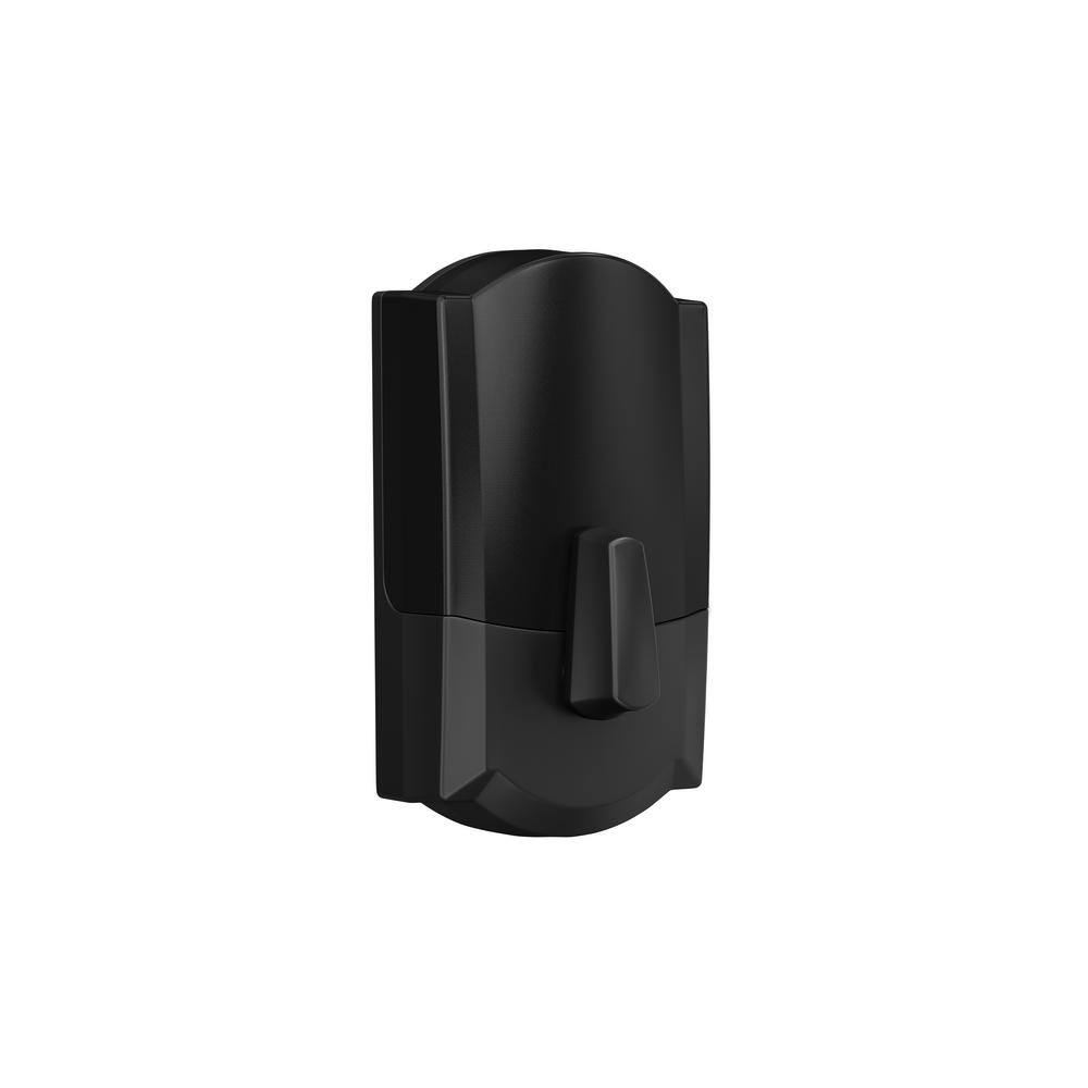 Schlage Camelot Matte Black Electronic Encode Smart WiFi Deadbolt with Alarm BE489WB CAM 622