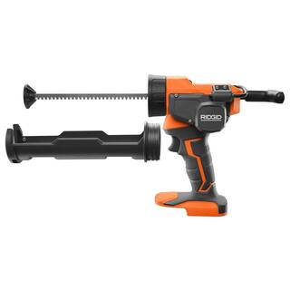 RIDGID 15 Amp Corded 12 in. Dual Bevel Sliding Miter Saw with 18V Cordless 10 oz. Caulk Gun and Adhesive Gun R4222-R84044B