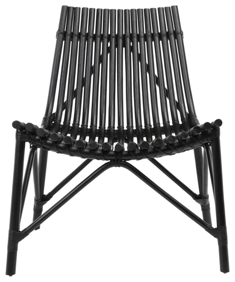 Black Bamboo Scoop Chair   Tropical   Armchairs And Accent Chairs   by Design Mix Furniture  Houzz