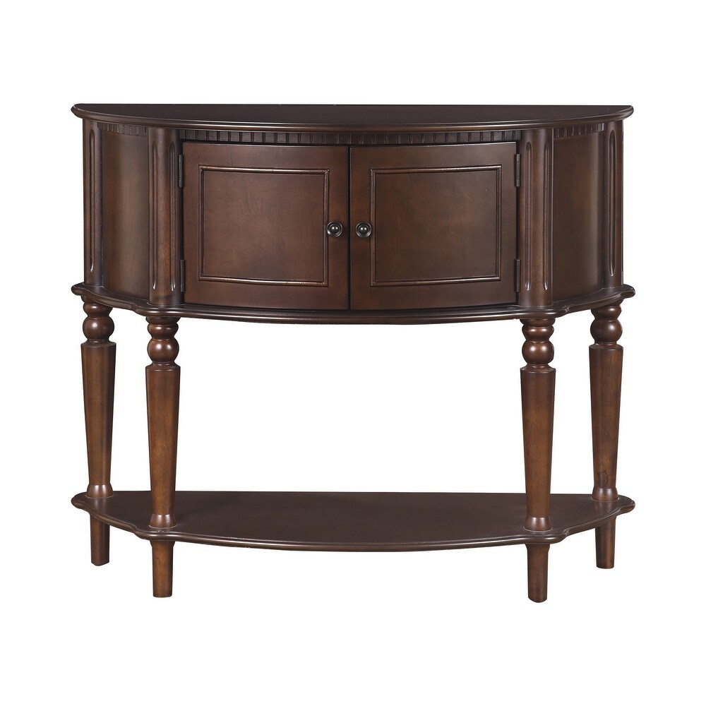 Cambridge Brown Traditional Wood Console Table