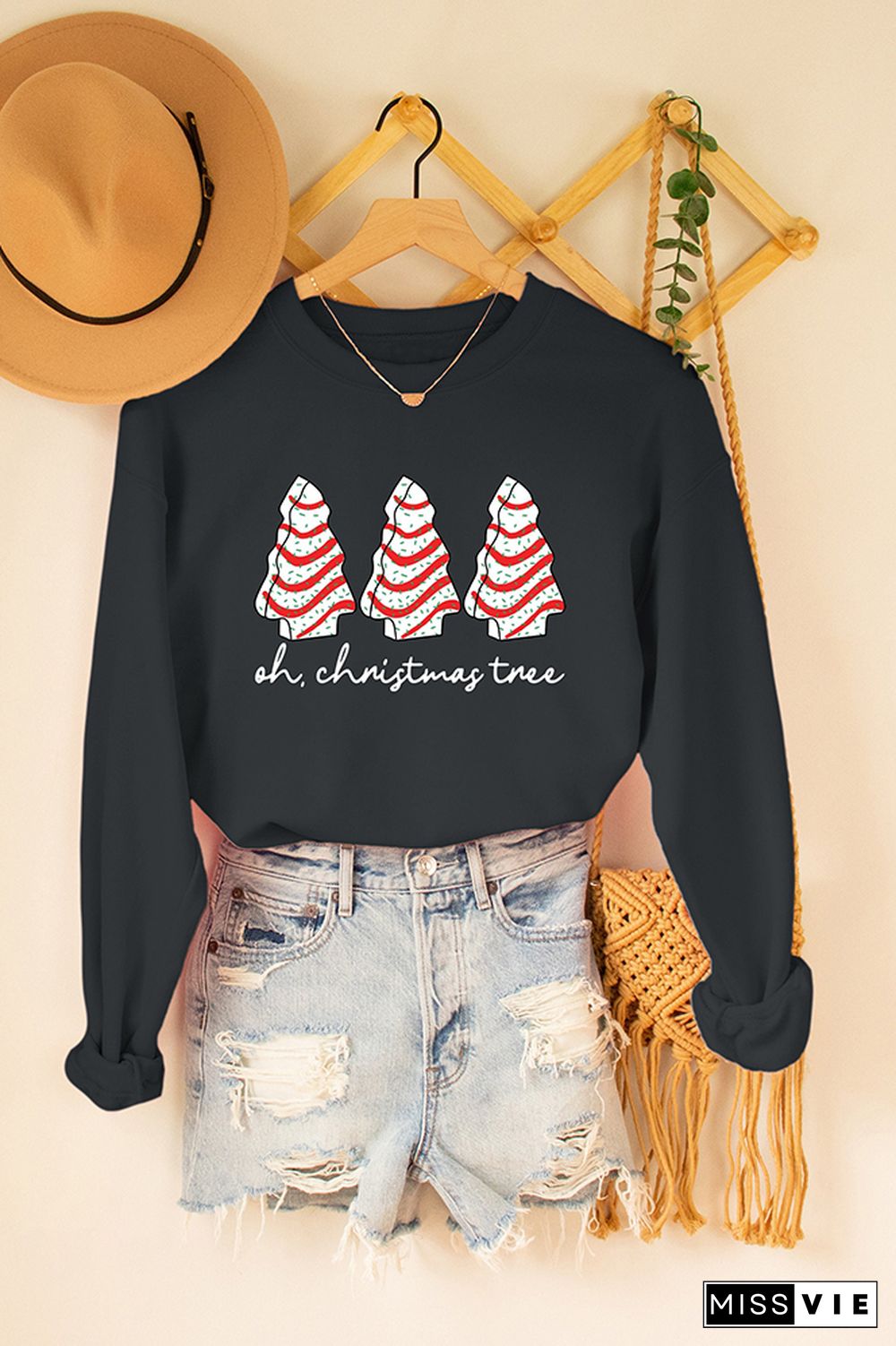 Little Debbie Holiday Cake Sweatshirt, Oh Christmas Tree Sweatshirt Wholesale