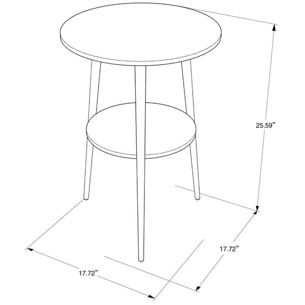 Carson Carrington Bangling Round 2-tier End Table