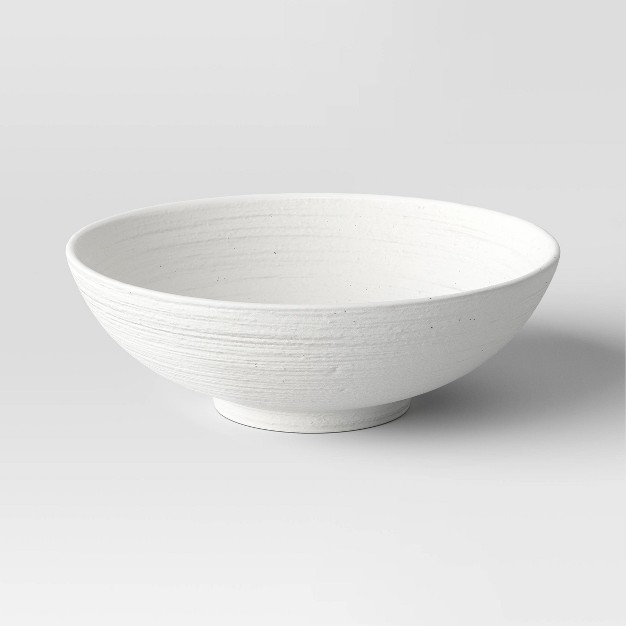 Ceramic White Textured Bowl