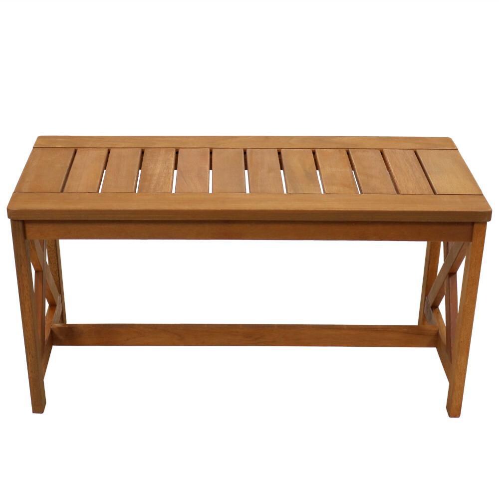 Ultimate Patio 35-Inch Meranti Wood Outdoor Patio Coffee Table