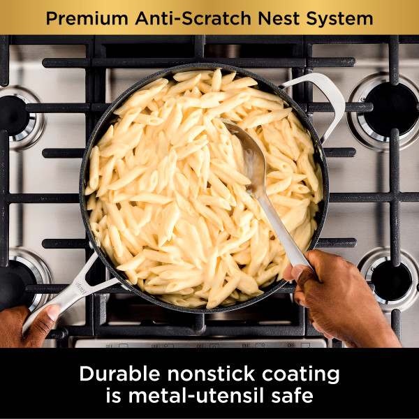 Ninja Foodi NeverStick Premium Nest System， 5-Quart Saut Pan