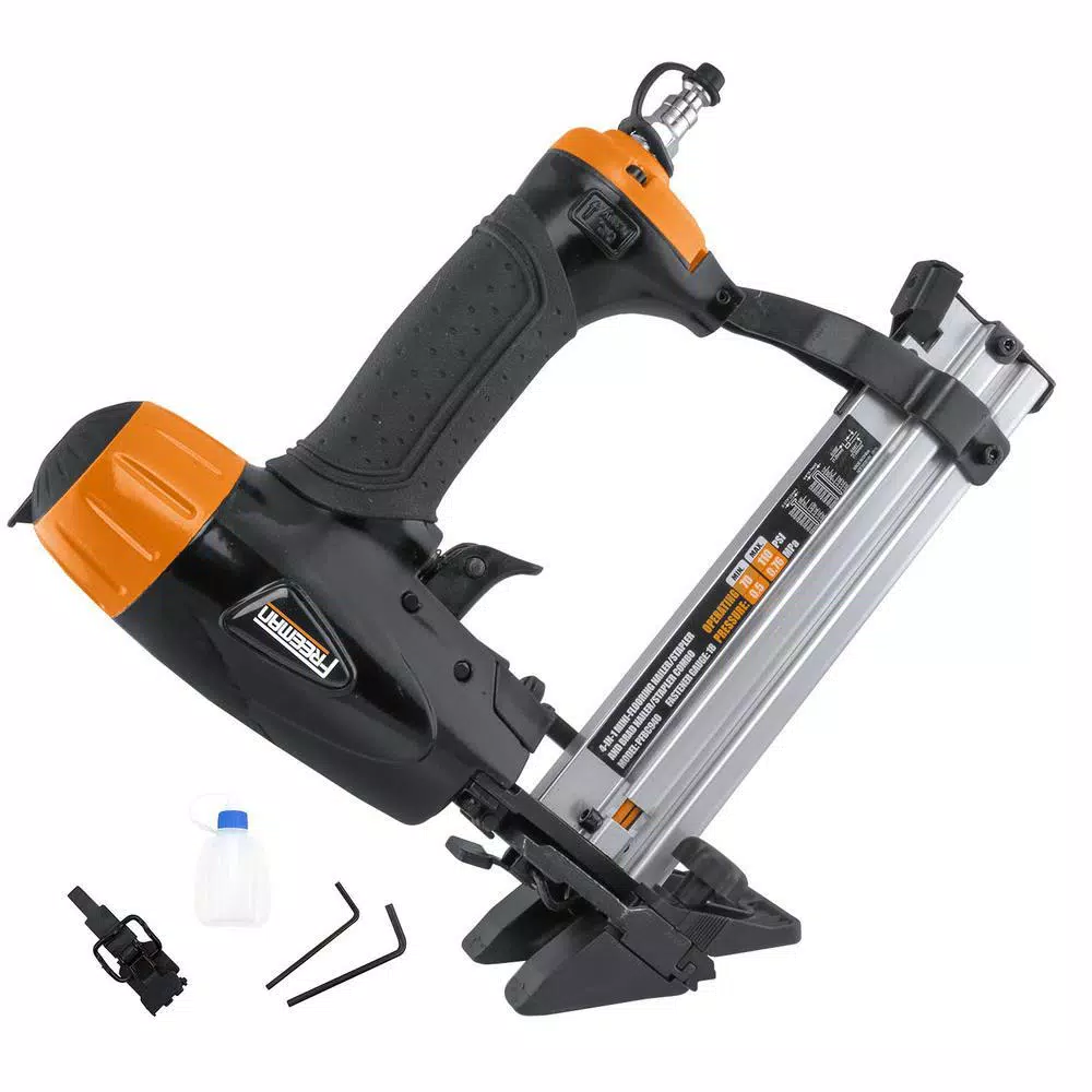 Freeman Ultimate Pneumatic Flooring Nailer Kit with Fasteners (2-Piece) and#8211; XDC Depot