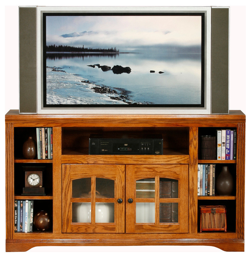 Eagle Furniture Oak Ridge Thin Screen Entertainment Console 55 quotWide   Transitional   Entertainment Centers And Tv Stands   by Eagle Furniture  Houzz