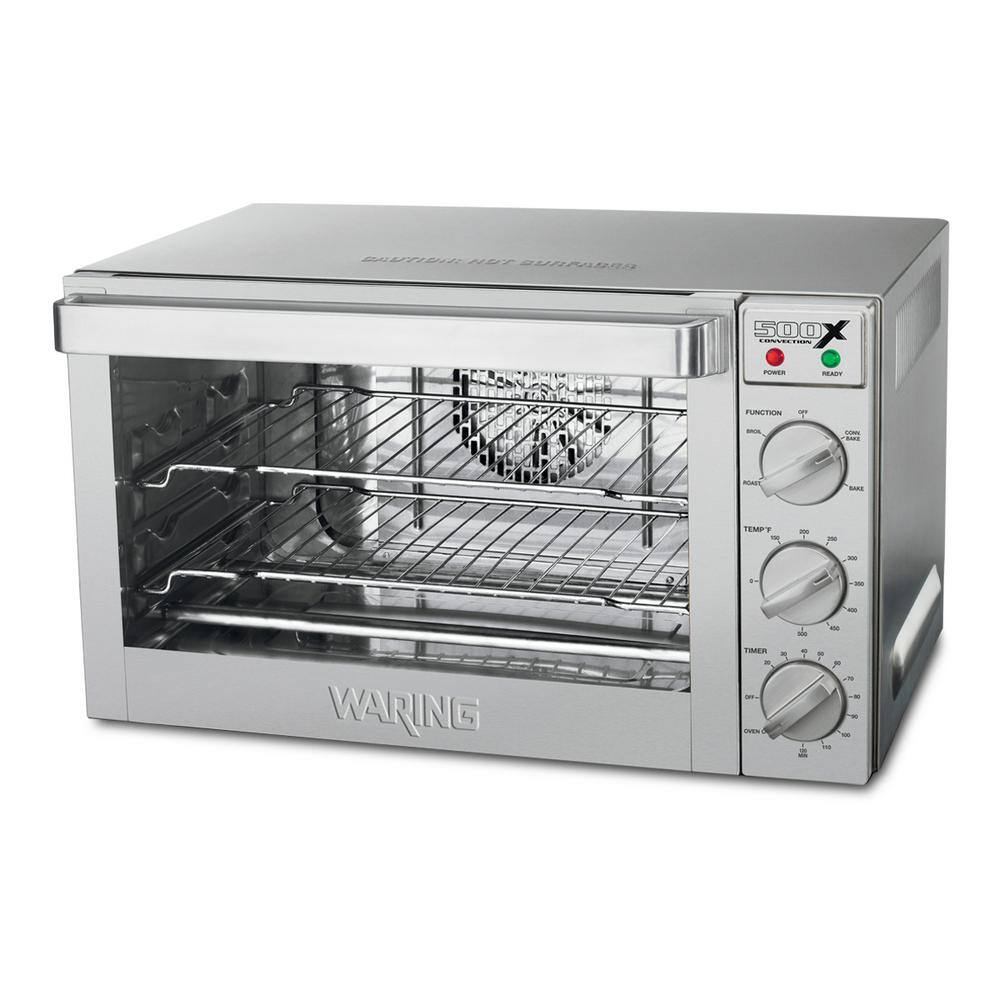 Waring Commercial Half-Size Silver Commercial Convection Oven WCO500X