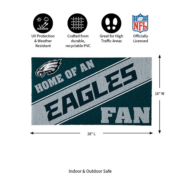 Evergreen Philadelphia Eagles Pvc Mat Color