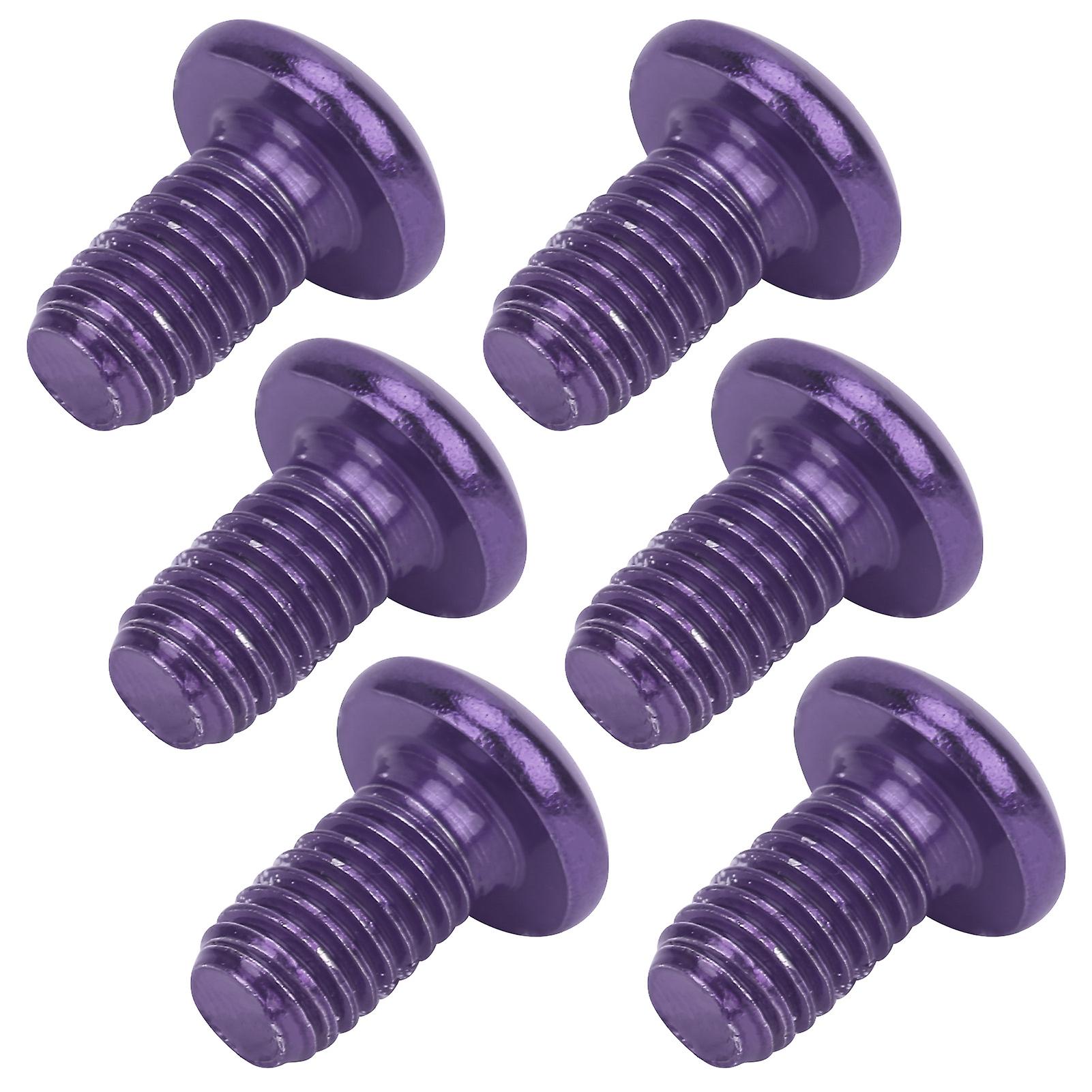 M5x10mm Mountain Bike Brake Disc Titanium Steel Screw Bicycle Universal T25 Head Boltspurple