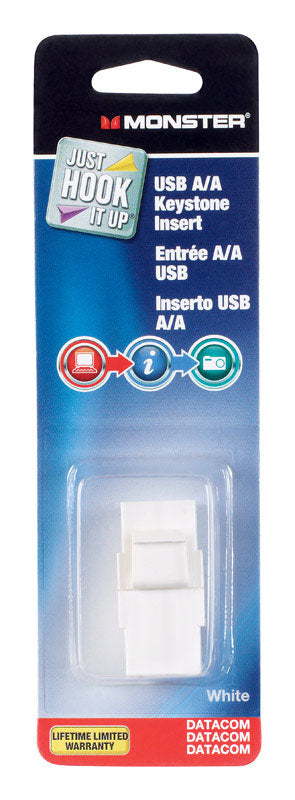 ADAPTER FEMALE WHITE 1PK