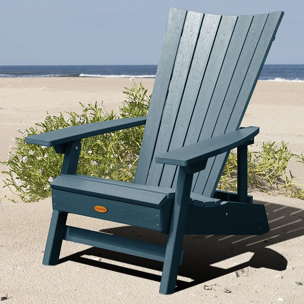 Unique Adirondack Chair  Weatherproof Frame and Slatted High Back   Contemporary   Adirondack Chairs   by Decor Love  Houzz