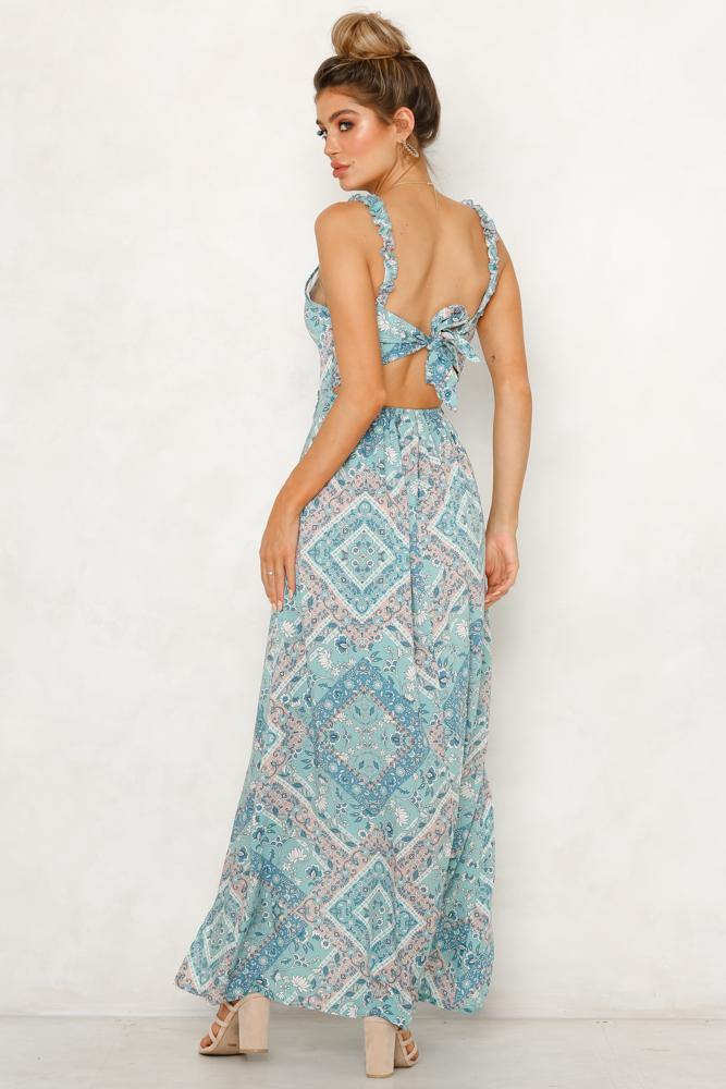 Keep You Happy Maxi Dress Sage