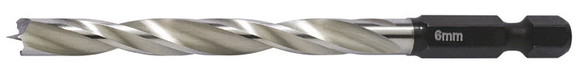 Hafele Brad Point Drill Bit HSS with Hexagonal Sha...