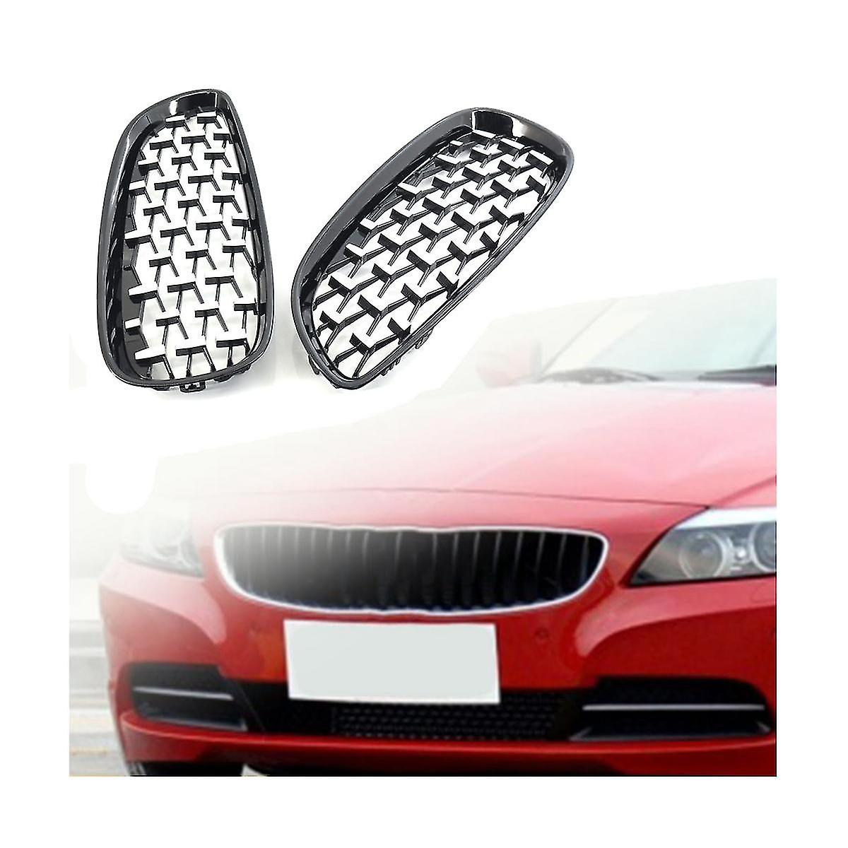 2pcs Kidney Grille Front Bumper Bezel For Z4 E89 2009-2016 51137181547 51137181548