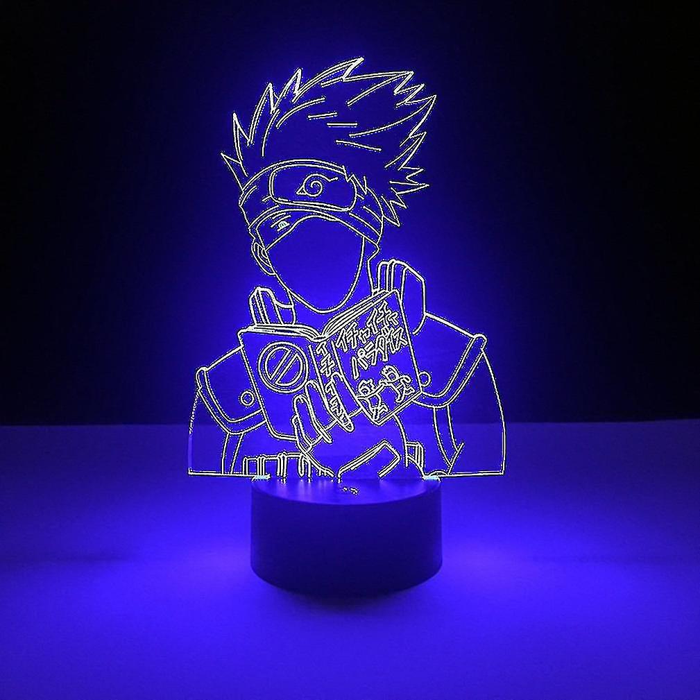 Kakashi Naruto Kids Bedroom Nightlight Table Lamp 3d Led Night Light