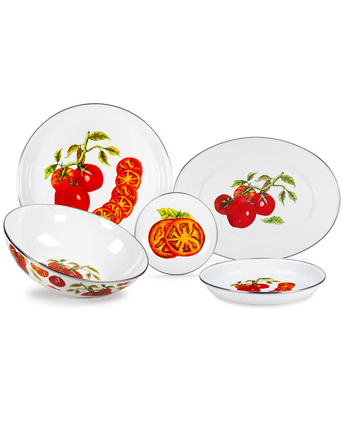 Golden Rabbit Tomatoes Enamelware Collection