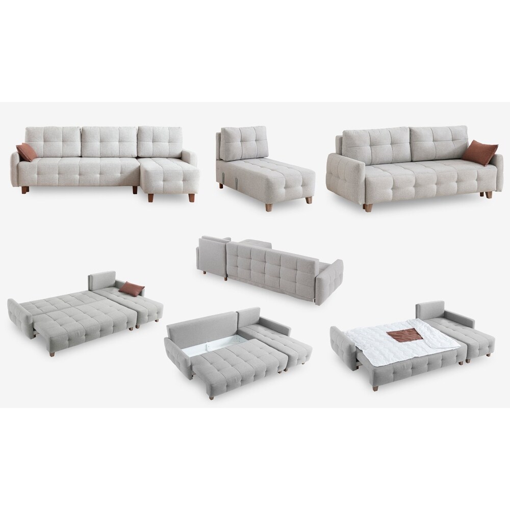 Cassa Reversible Chaise Sectional Sofa