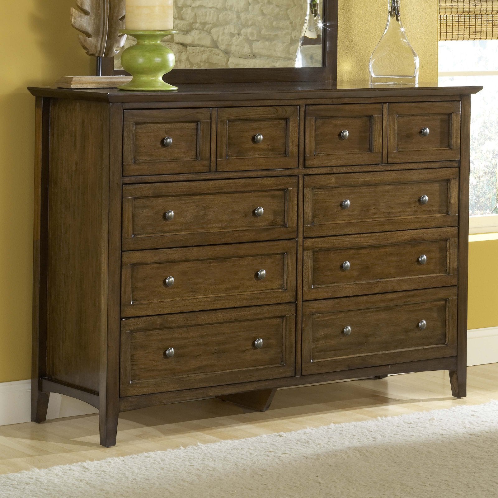 Modus Furniture Paragon Eight Drawer Dresser, Truffle