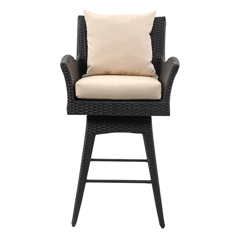 Safavieh Indoor / Outdoor Cushioned Swivel Counter Stool