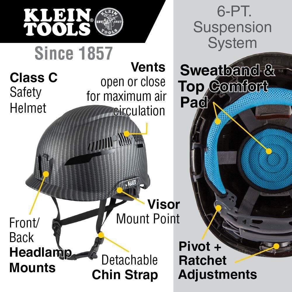 Klein Tools Karbn Safety Helmet Class C 60516 from Klein Tools