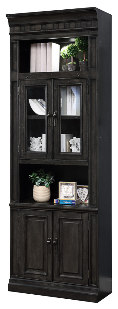 Parker House Washington Heights 32 quotGlass Door Cabinet   Traditional   Bookcases   by Parker House  Houzz