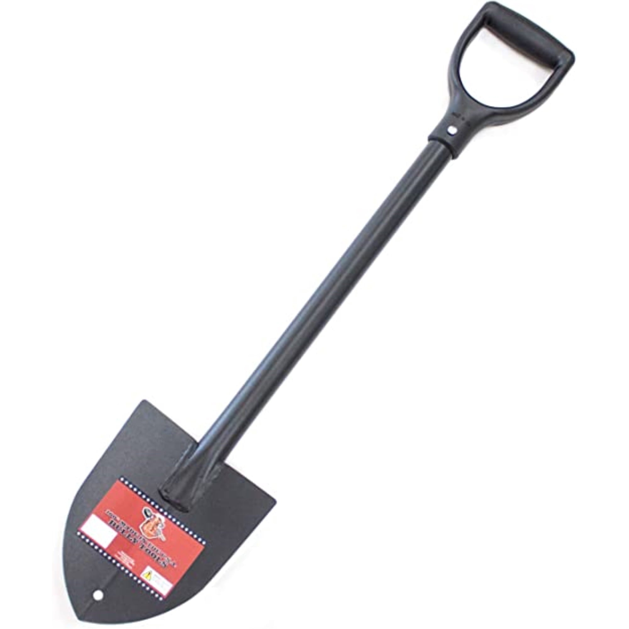 Bully Tools 92712 14-Gauge Round Point Trunk Shovel with Poly D-Grip Handle, 32"