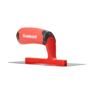 Goldblatt RED SINCE 1885 8 in. x 3 in. Pro Steel Mini Finishing Trowel G16118