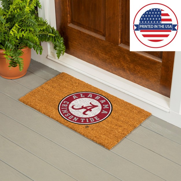 Evergreenncaaalabama Crimson Tide Logo Natural Coir 28 X 16 Inches Indoor Outdoor Doormat