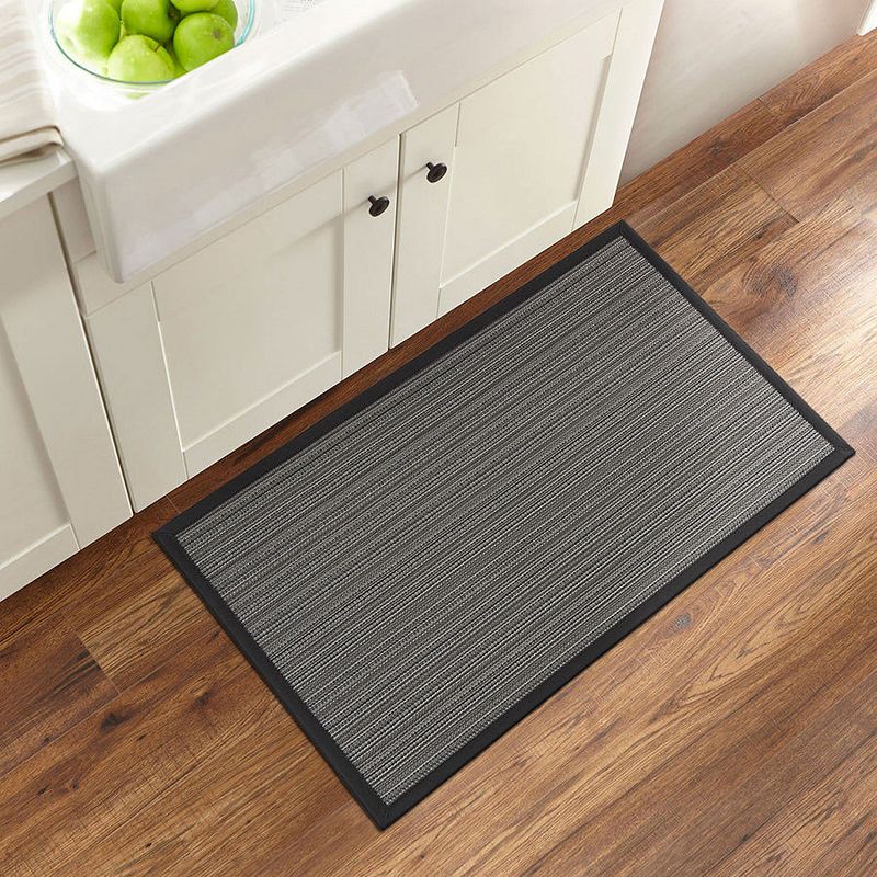 World Rug Gallery Stripe Textline Anti-Fatigue Mat