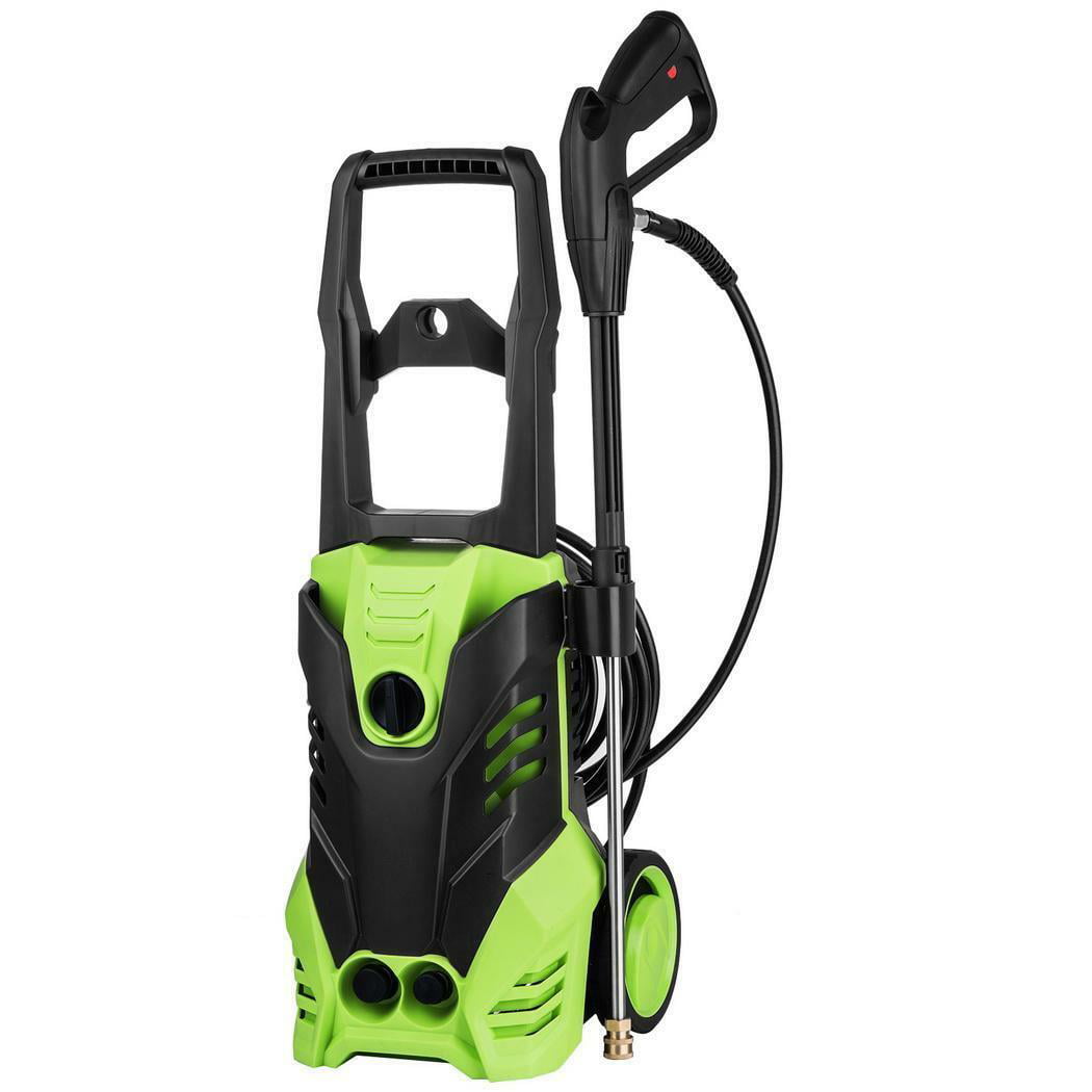 3000 PSI Electric Pressure Washer Power Washer 1800W Rolling Wheels High Pressure Washer Cleaner Machine with 5 Nozzles, 1.7 GPM