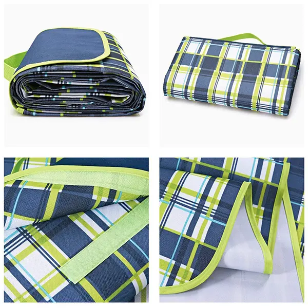 Family Picnic Blanket with Tote  Extra Large Foldable and Waterproof Camping Mat for Outdoor Beach Hiking Travel picnic Rug