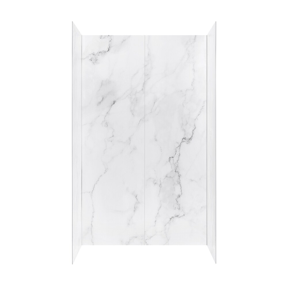 Ove Decors Arroyo 48 x 32 in. Solid Surface Alcove Shower Wall