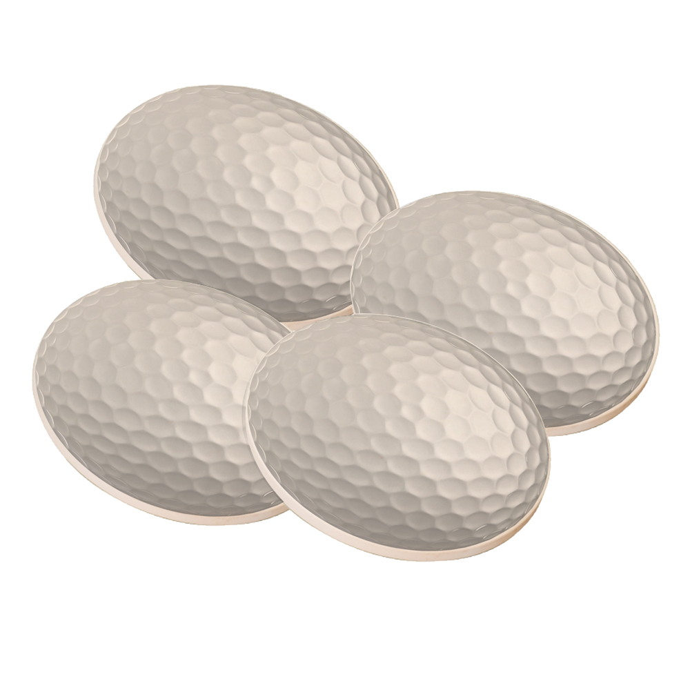 KuzmarK Sandstone Drink Coaster (set of 4) - Golf Ball