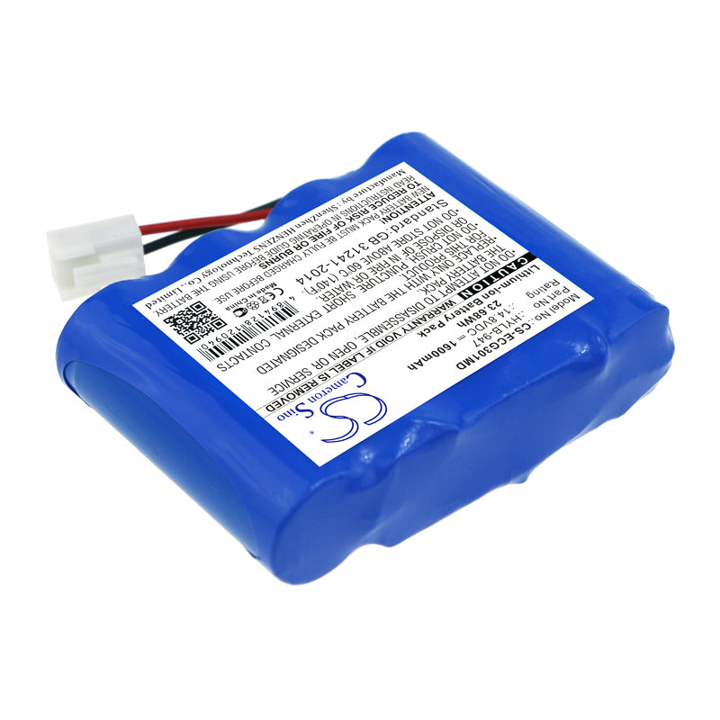 Biocare ECG3010 ECG3010 Digital 3channel ECG 1600mAh Medical Replacement Battery BatteryClerkcom Medical