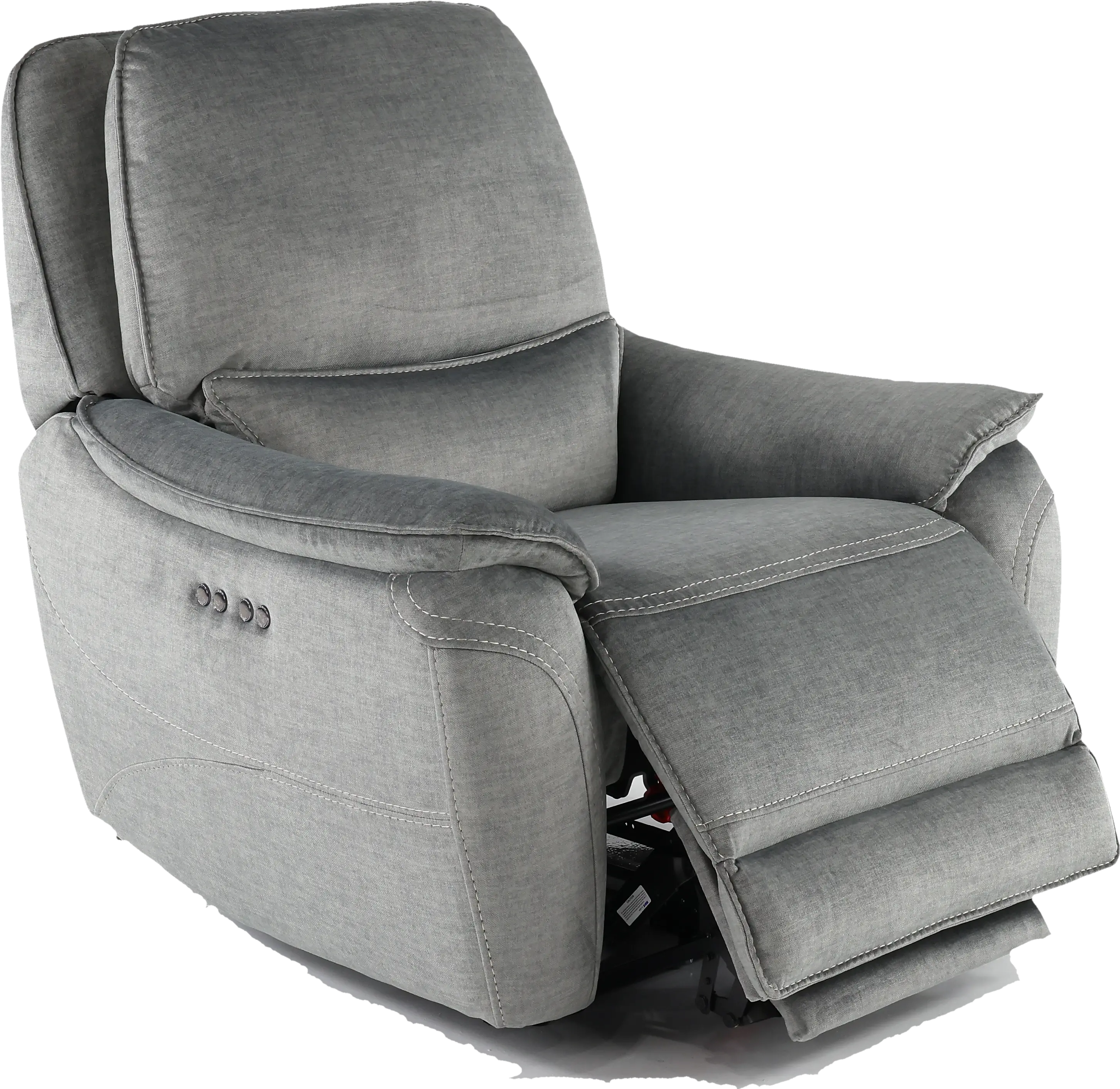 Capri Pewter Gray Power Recliner