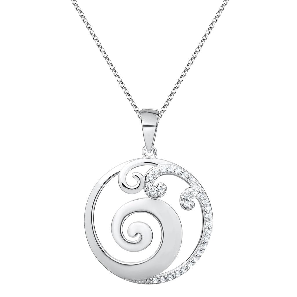 LeStage® Cape Cod  Evening Tide - Waves and White Topaz Necklace