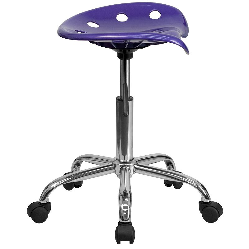 Flash Furniture Taylor Violet Tractor Seat Stool