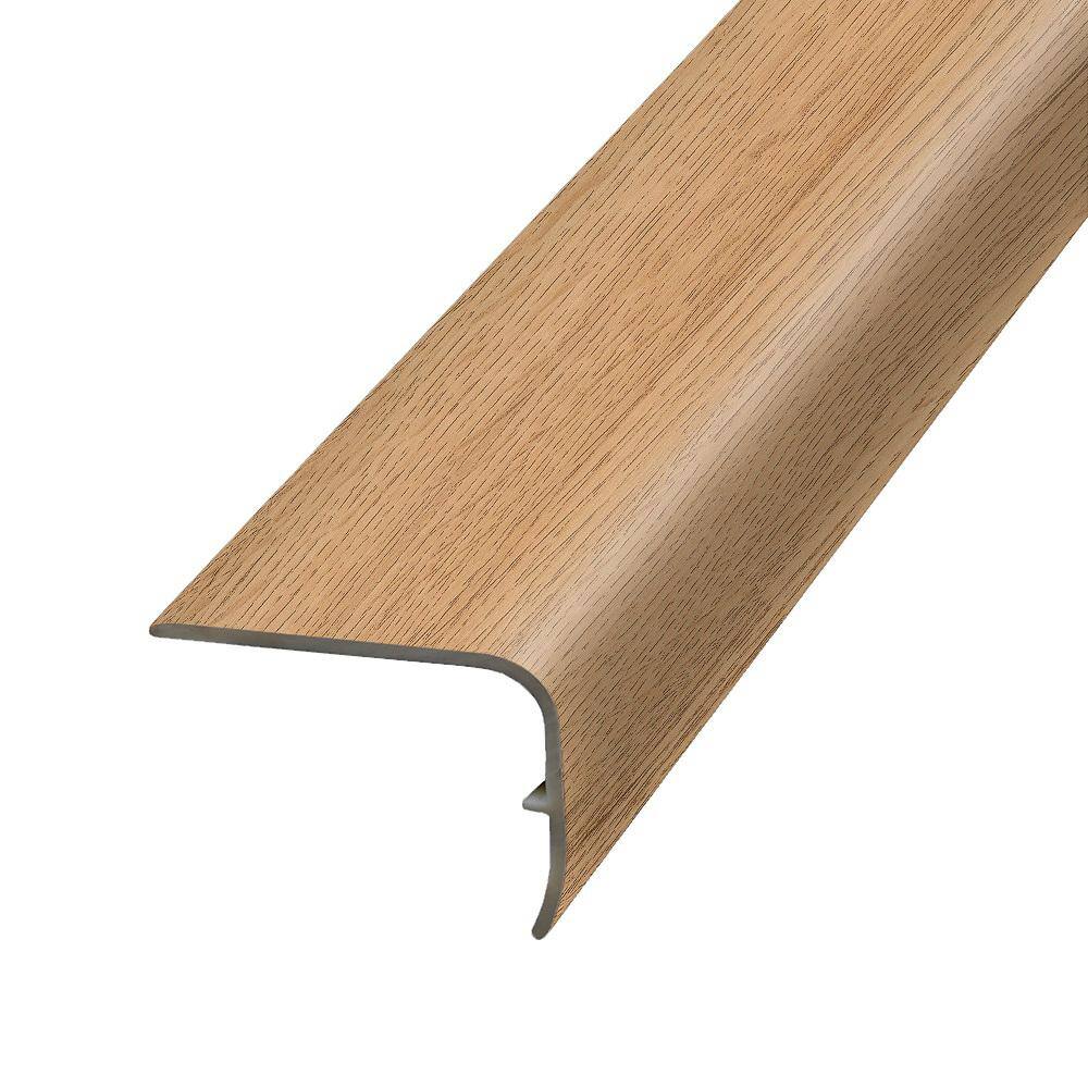 PERFORMANCE ACCESSORIES Golden 1.32 in. Thick x 1.88 in. Wide x 78.7 in. Length Vinyl Stair Nose Molding VSNP-05707