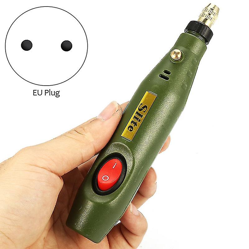 Portable Mini Electric Wood Carving Tool Set + 30pcs Diamond Wood Carving Eu Plug