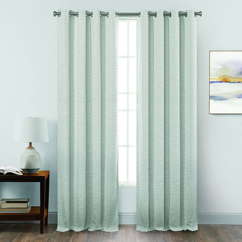 B. Smith Willow Natural Total Blackout Window Curtain Panel