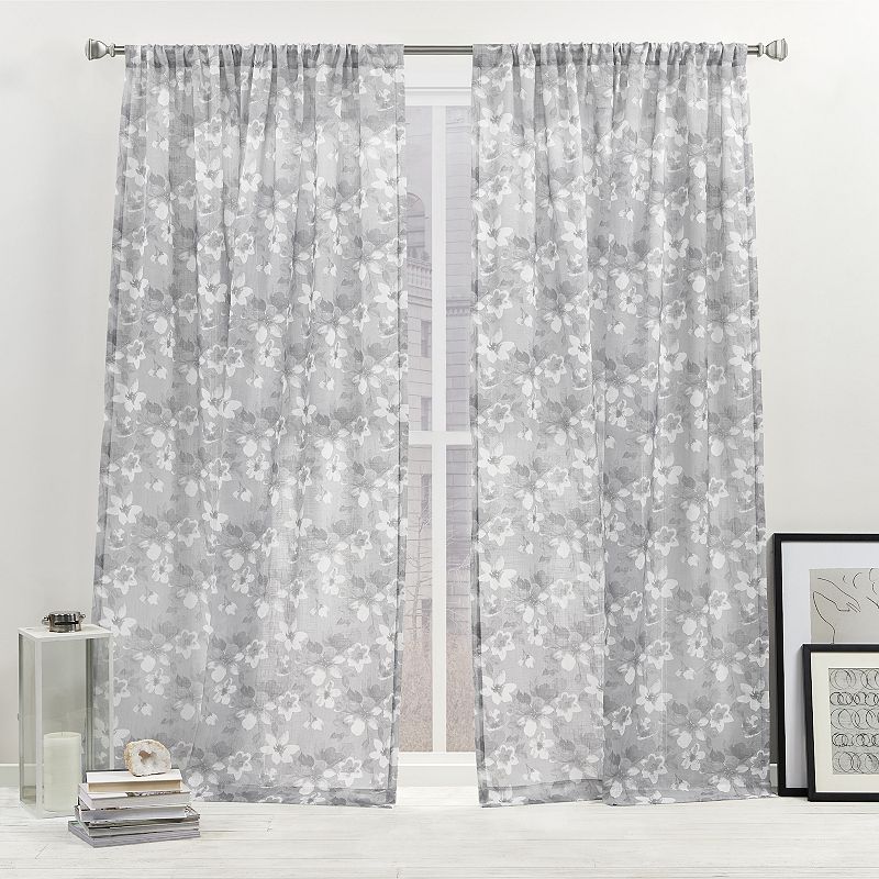 Nicole Miller New York Dara Light Filtering 2-panel Window Curtain Set