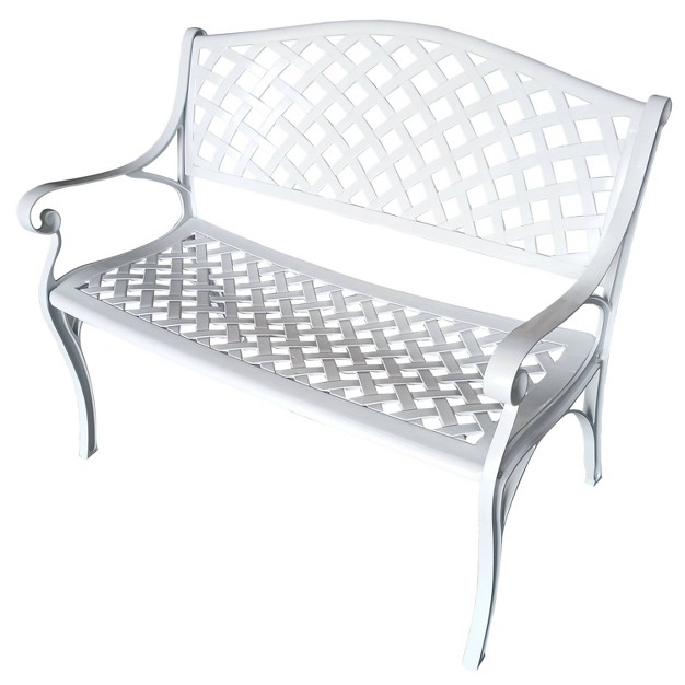 Modern Aluminum Patio Bench Oakland Living