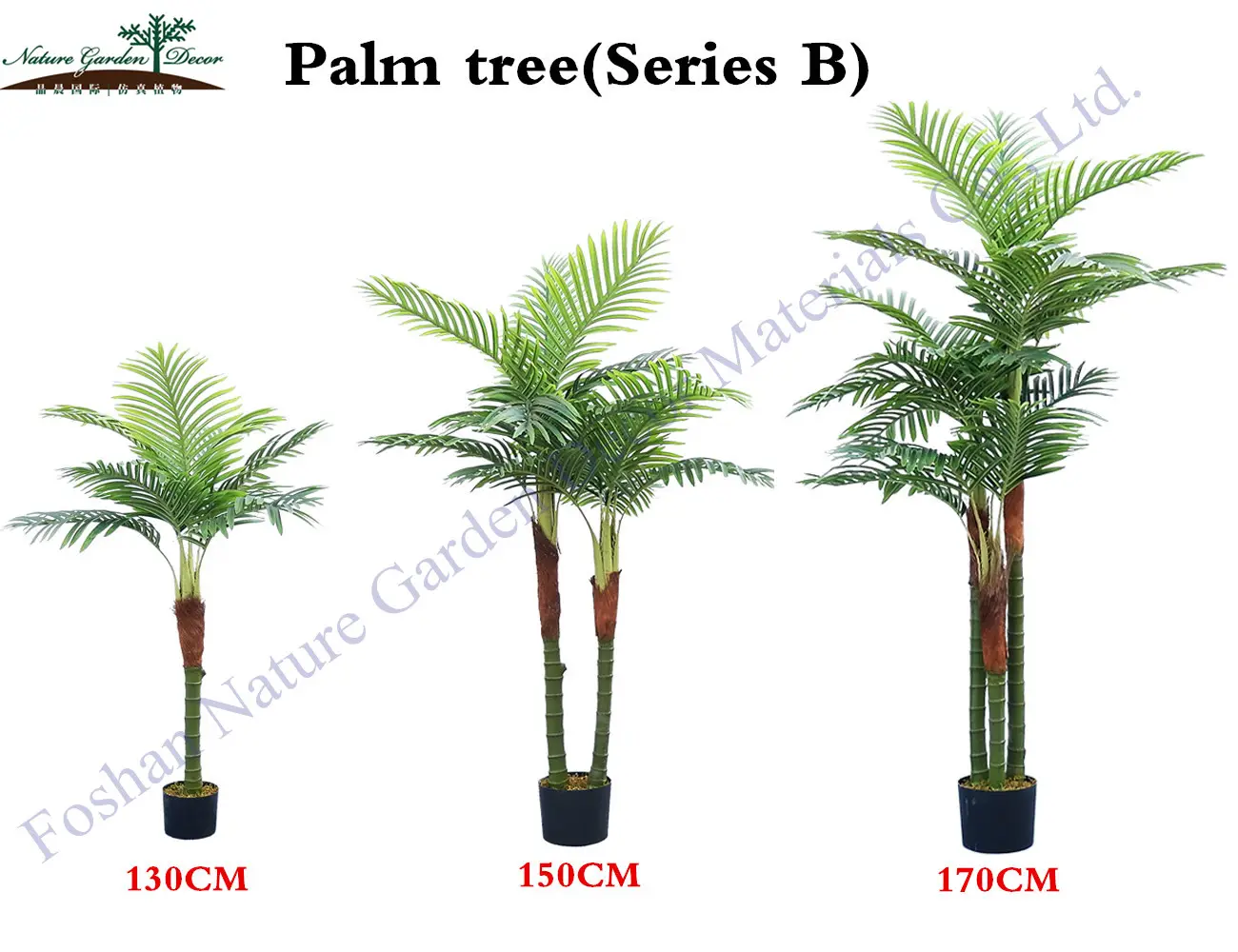 China Supply Artificial Plant Tops Head Palm Tree Trunks