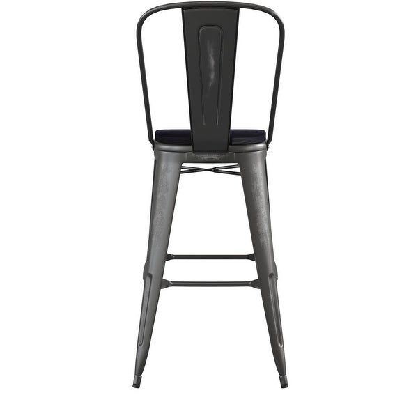 All-Weather Bar Height Stool with Poly Resin Seat