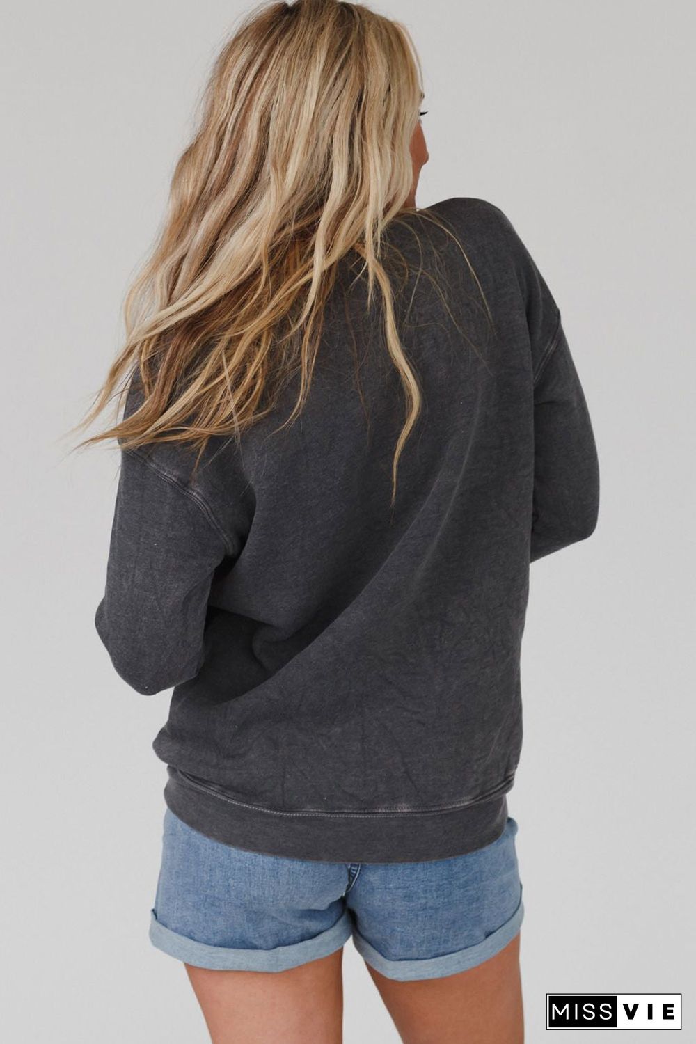 Gray COOL MOMS CLUB Drop Shoulder Sweatshirt