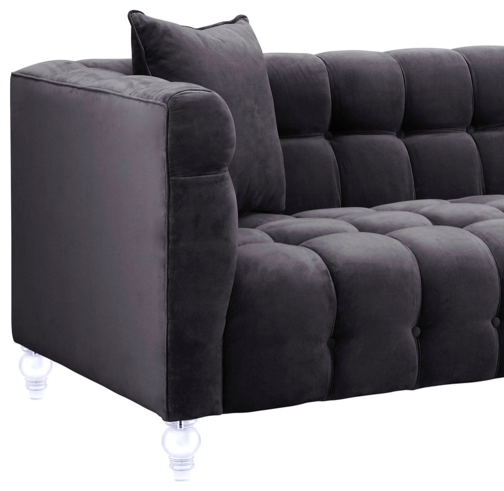 Bea Velvet Sofa   Traditional   Sofas   by TOV Furniture  Houzz