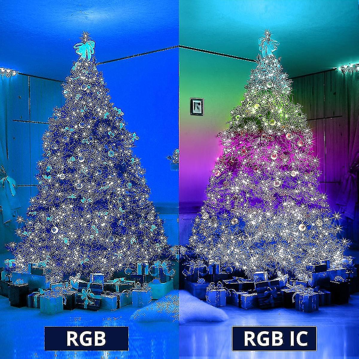 10m/20m Usb Christmas Tree Led String Lights With Smart Bluetooth App Remote Control Home Decor Fairy Garland